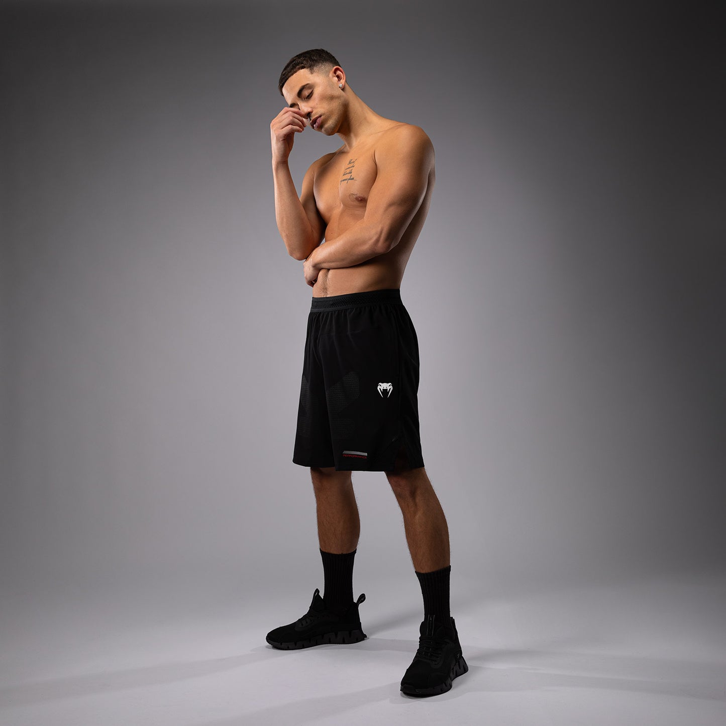 Venum Tactical XT  Herren-Trainingsshorts - Schwarz/Feuerrot