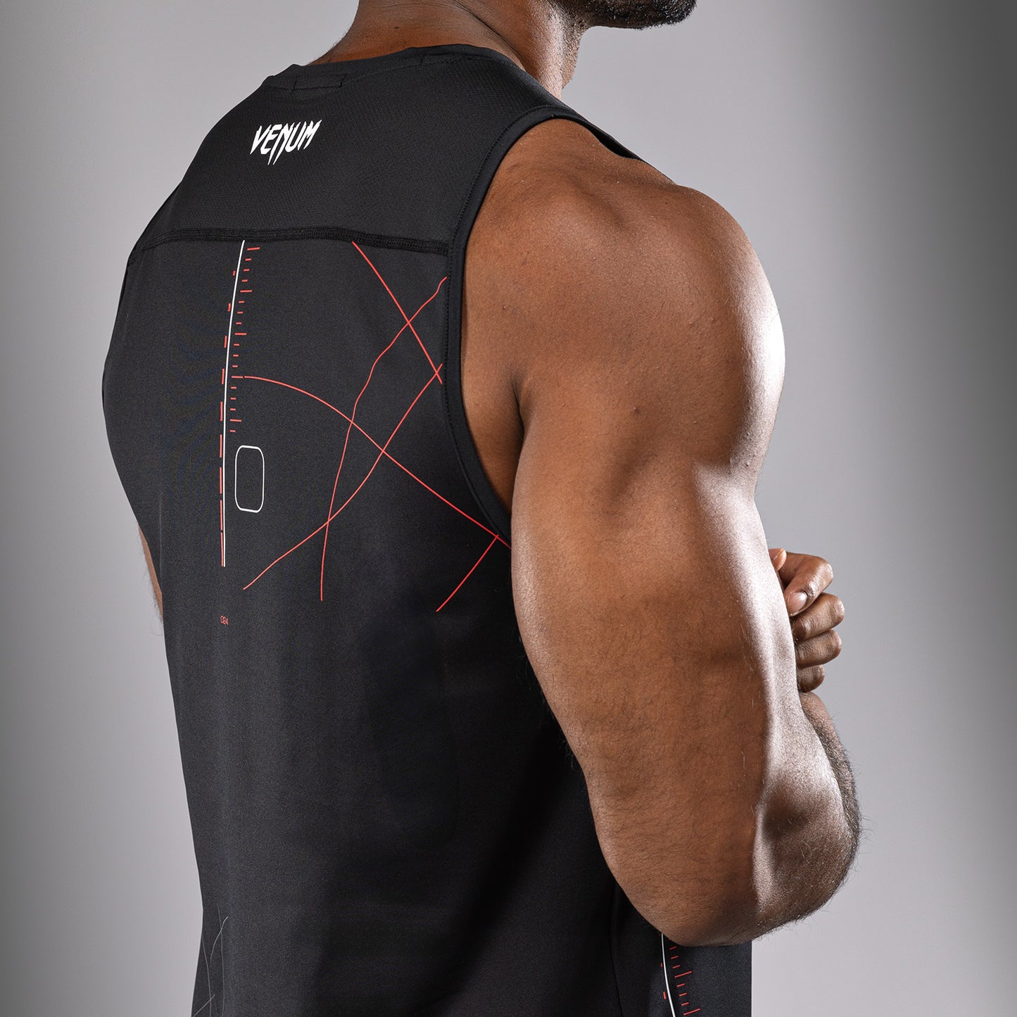 Venum Tactical XT  Herren Dry Tech Tanktop - Schwarz/Feuerrot