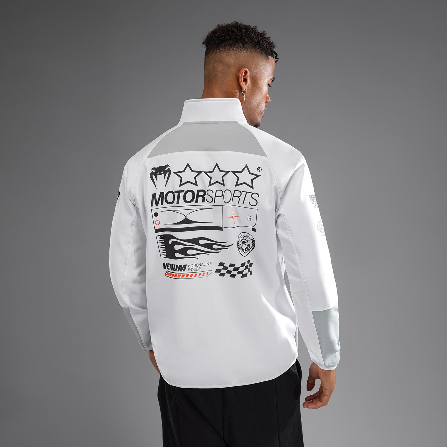 Venum Motorsport Softshell-Jacke - Schneeweiß