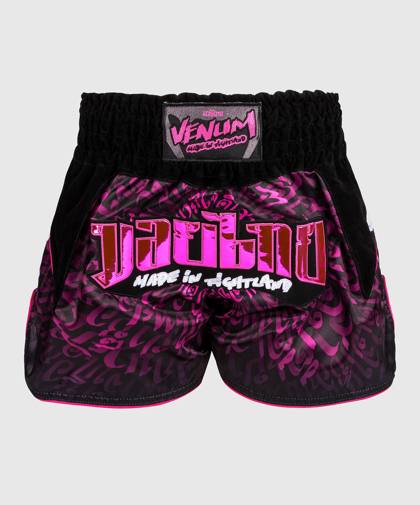 Venum Attack Muay Thai Shorts - Schwarz/Pink