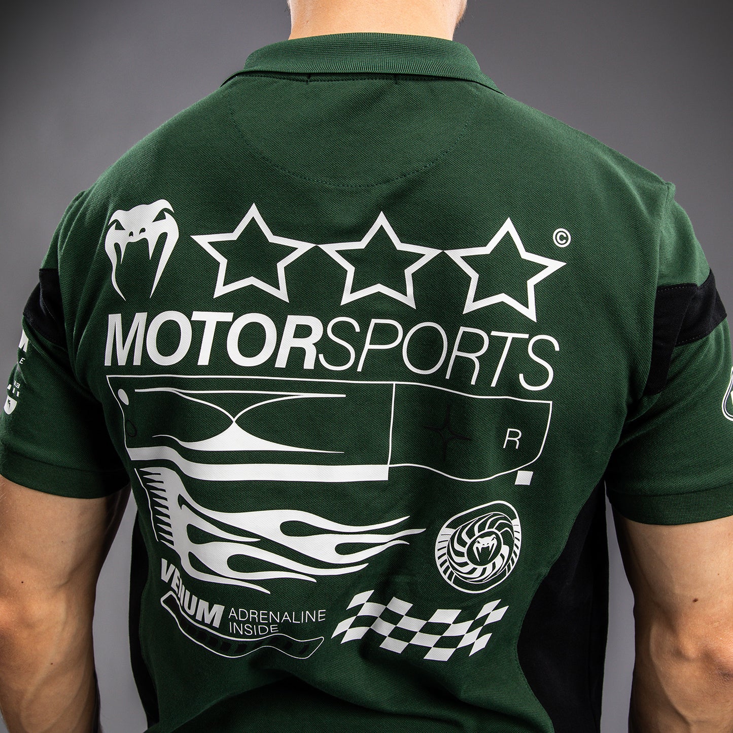 Venum Motorsport Baumwollpolo - Tiefwald