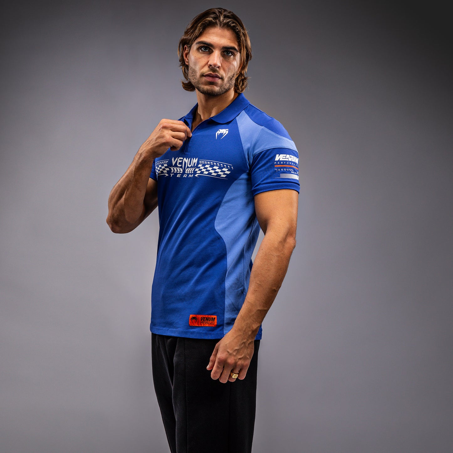 Venum Motorsport Baumwoll-Polo - Königsblau
