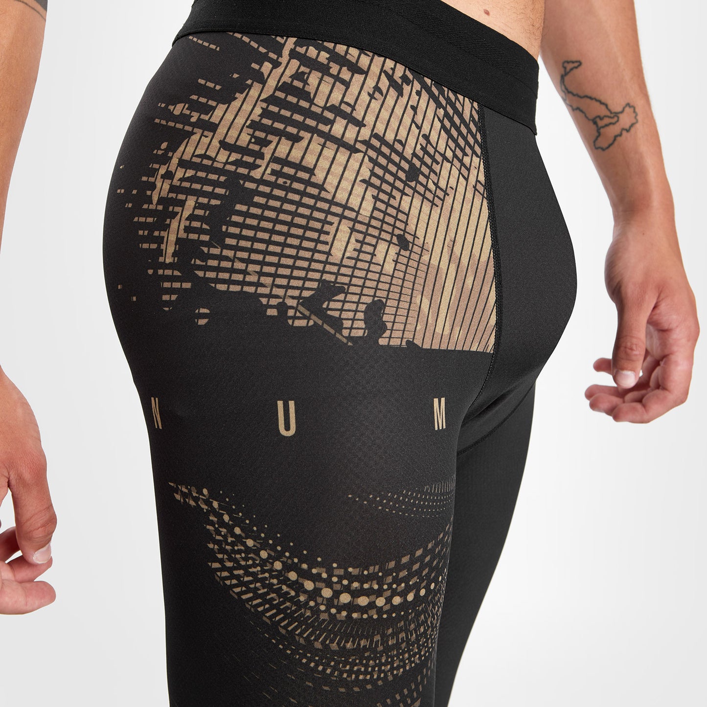 Venum Gorilla Jungle Kompressionshose - Schwarz/Sand