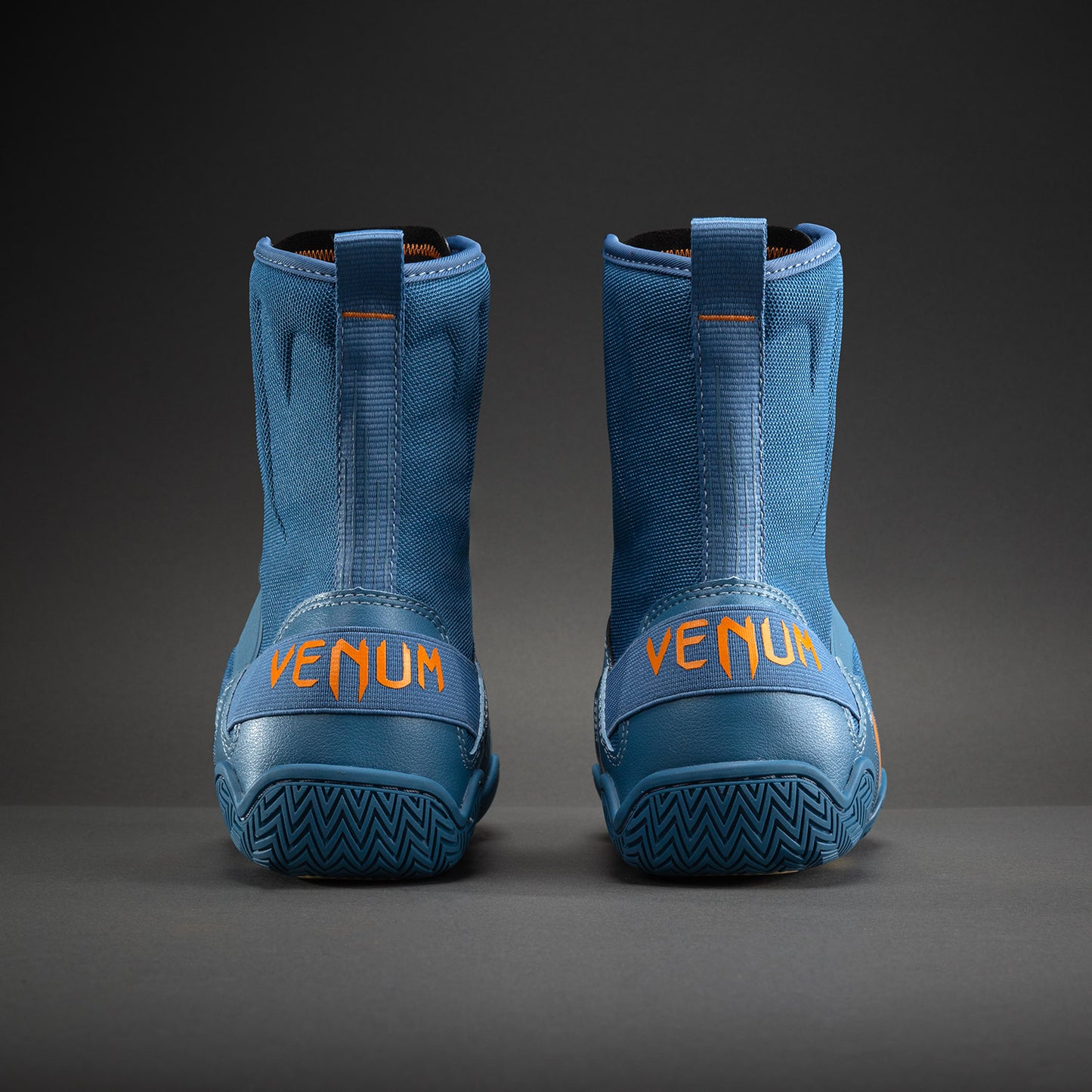 Venum Elite Neo Boxschuhe – Stahlblau/Orange