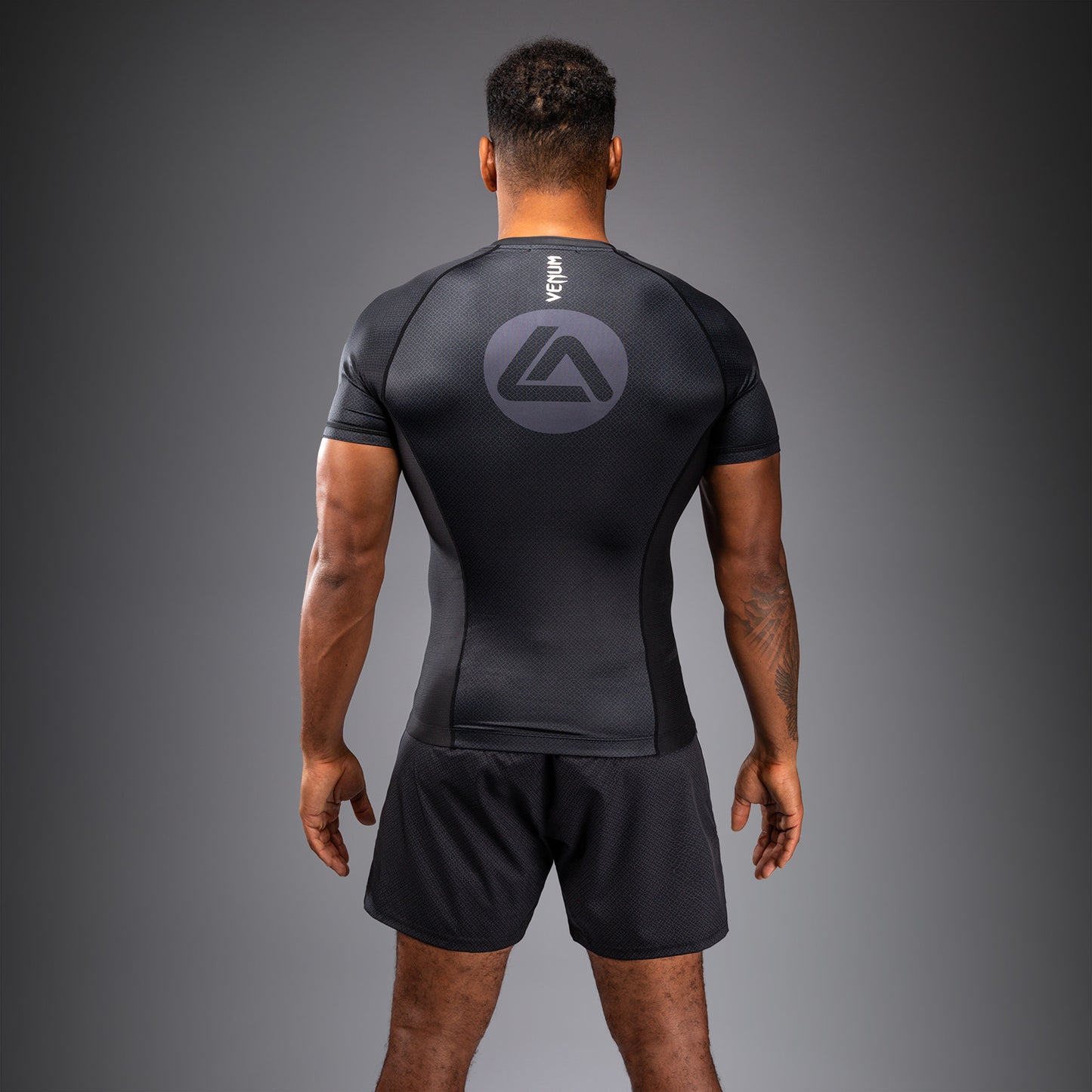 Venum x Roger Gracie Academy Kurzarm Rashguard - Schwarz