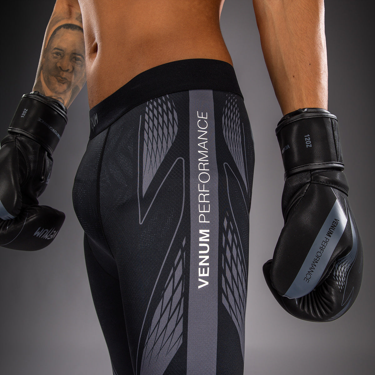 Venum Amazonia Reborn Kompressionshose - Schwarz/Grau