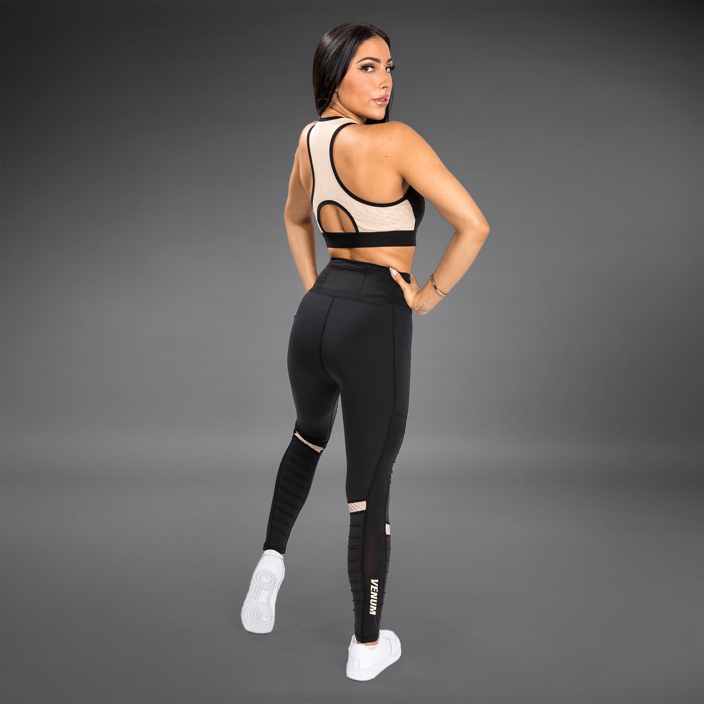 Venum Moto Leggings - Schwarz/Sand