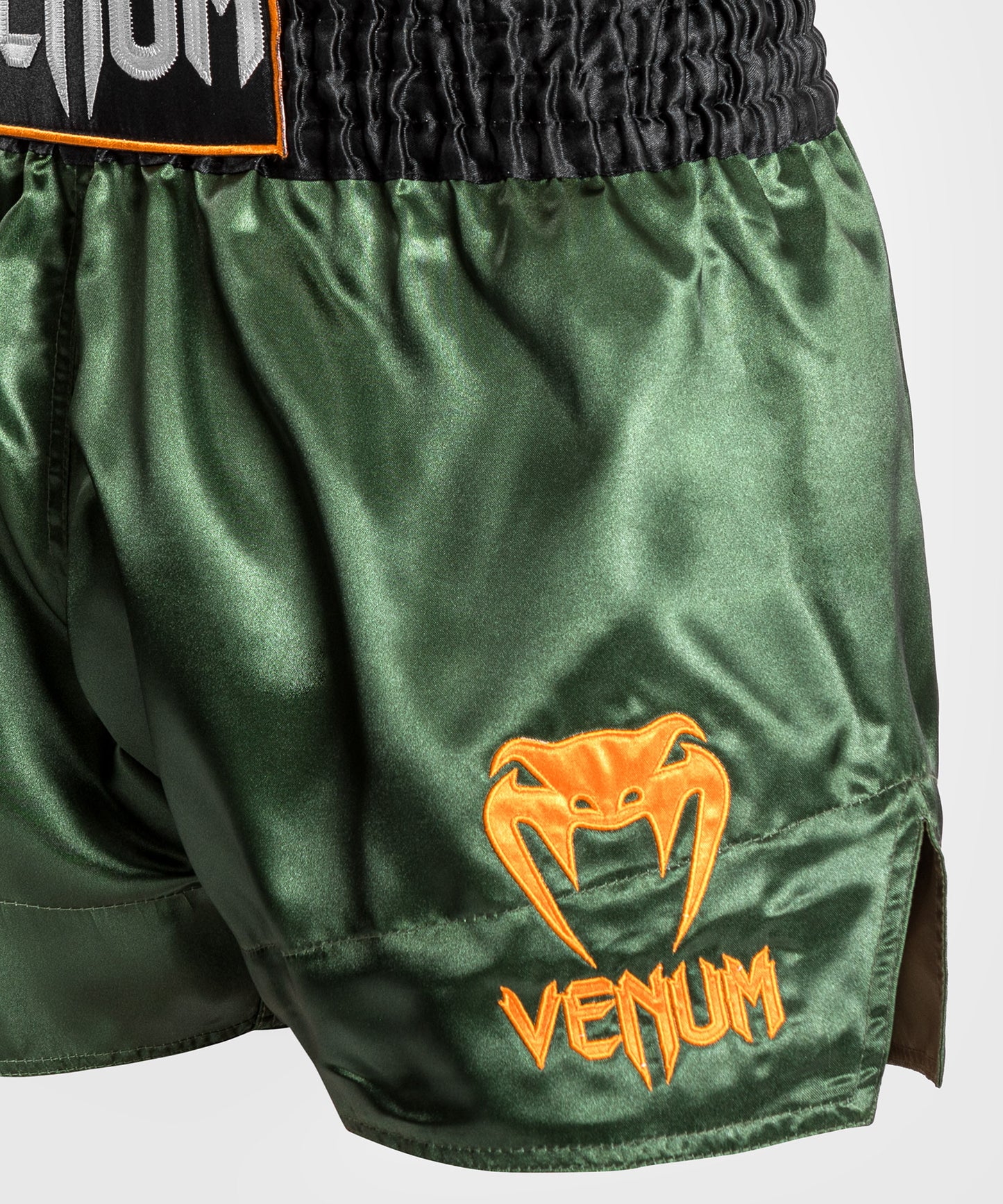 Venum Classic Muay Thai Shorts - Grün/Gold/Schwarz