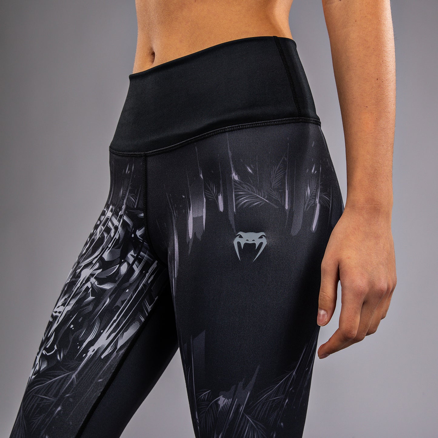 Venum Tiger Damen Leggings - Schwarz/Silber