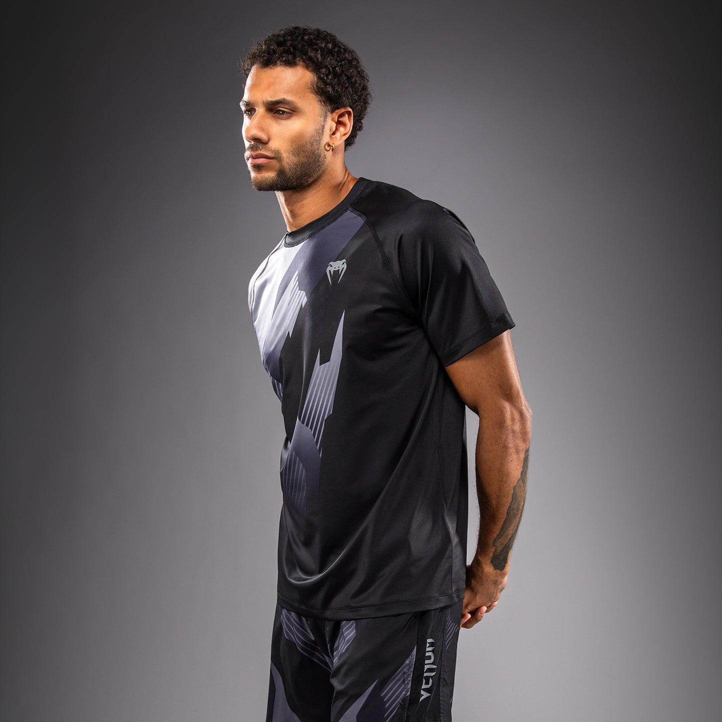 Venum No-Gi 6.0 Dry-Tech T-Shirt - Schwarz/Grau