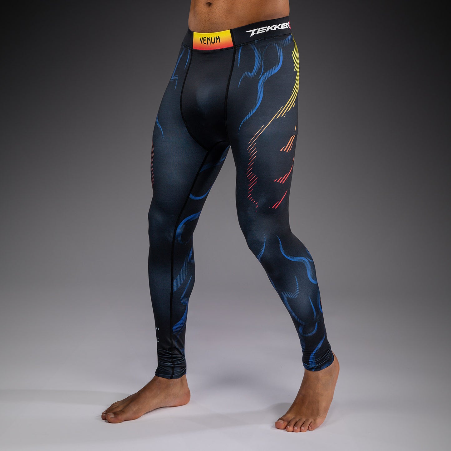 Venum x TEKKEN 8 Spats - Yoshimitsu - Schwarz/Orange