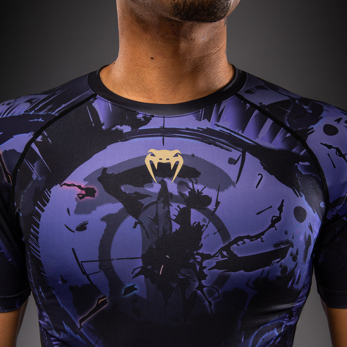 Jujutsu Kaisen x Venum Gojo Kurzarm Rashguard – Lila