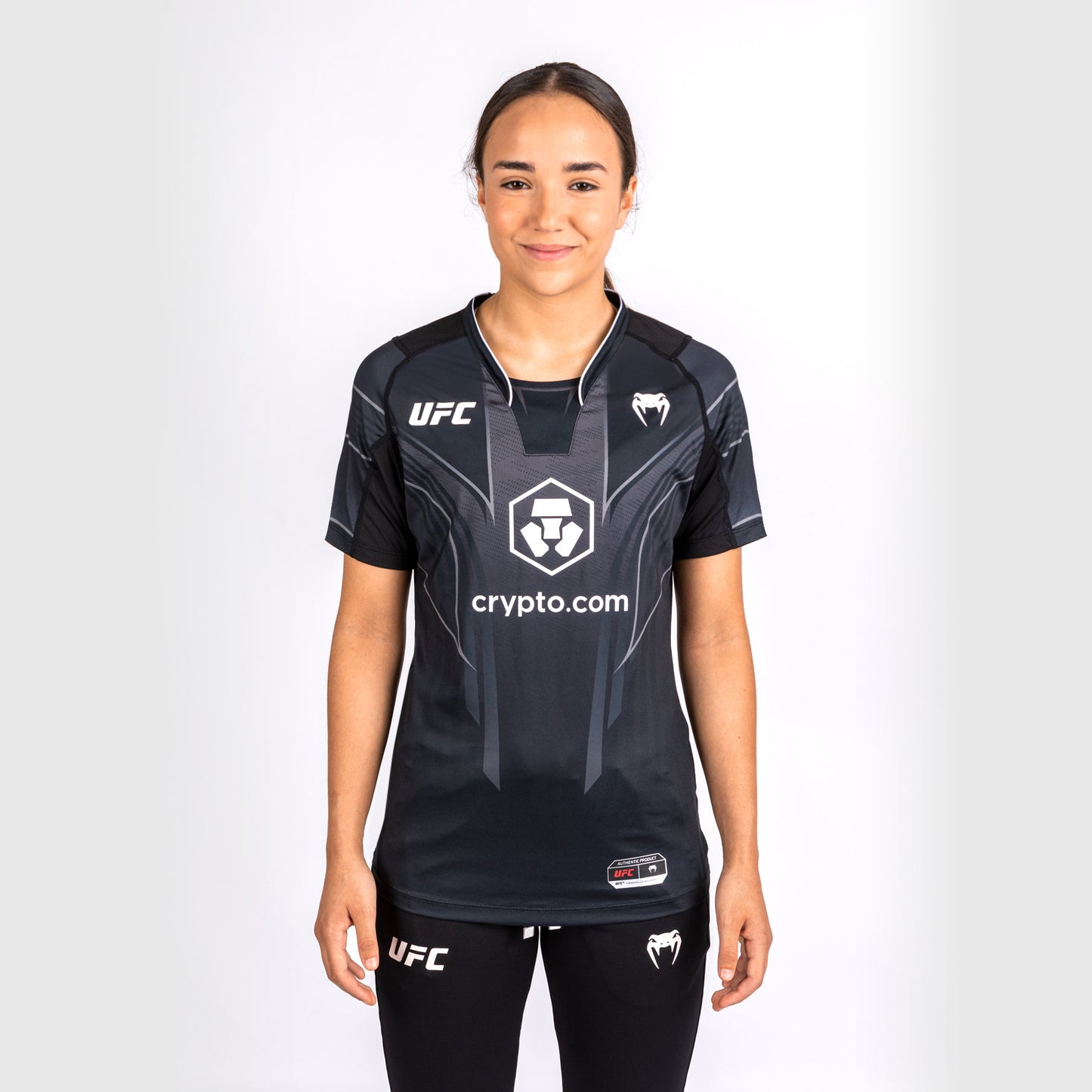 UFC Venum personalisierte authentische Fight Night 2.0 Frauen Walkout Jersey - schwarz