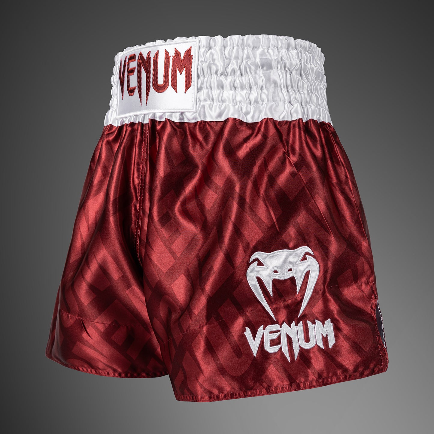 Venum Contender XT Muay Thai Shorts – Kirschrot/Weiß