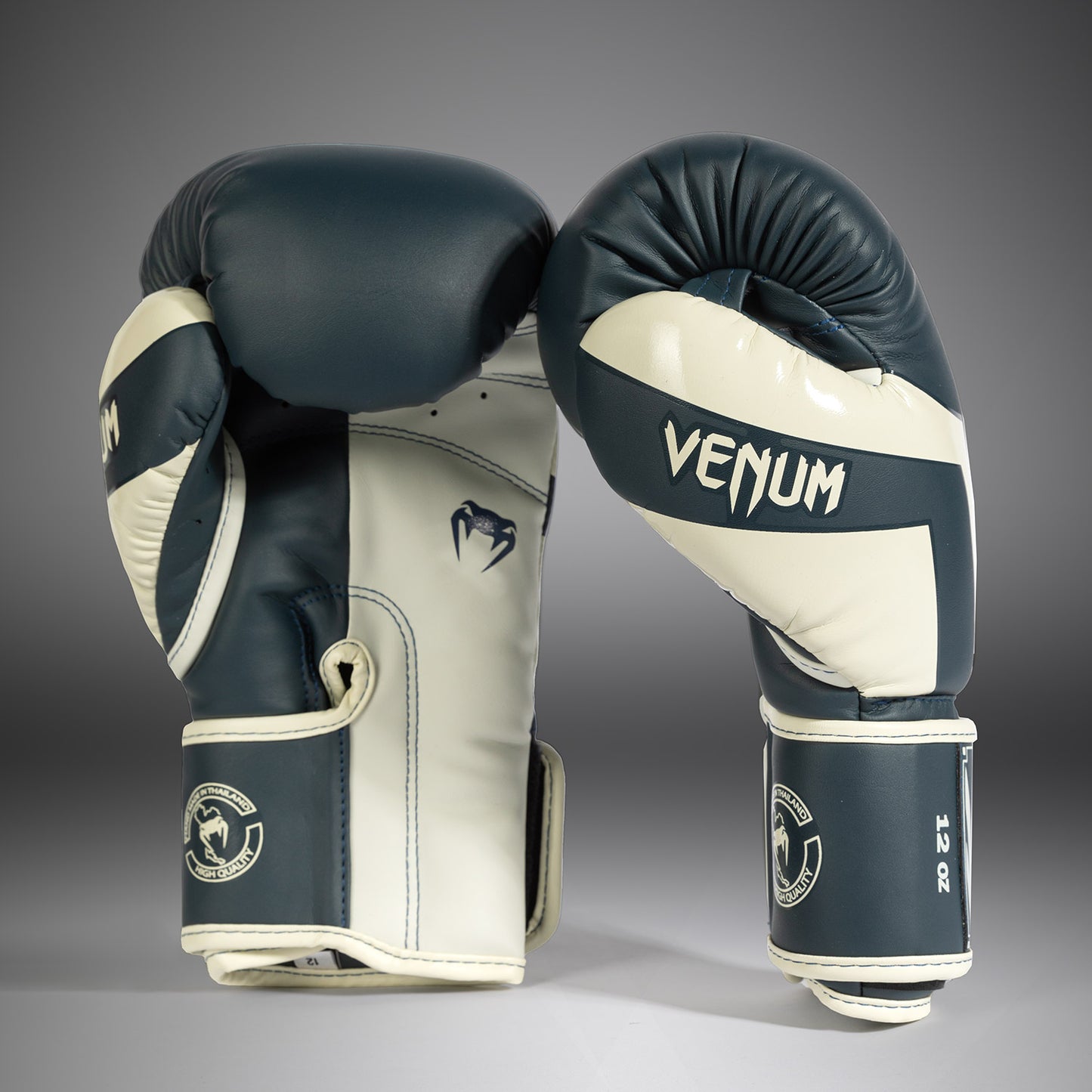 Venum Elite Boxhandschuhe - Weiß/Marineblau
