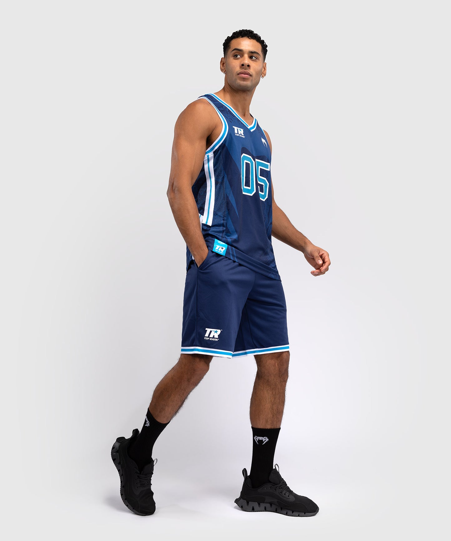 Venum x Top Rank Original Herren Basketballshorts - Marineblau