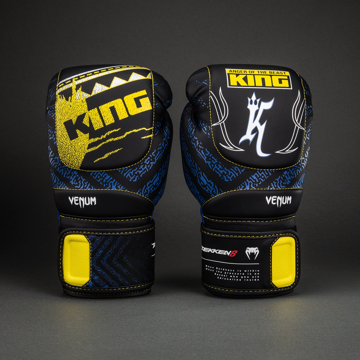 Venum x TEKKEN 8 Boxhandschuhe - King - Schwarz/Gelb