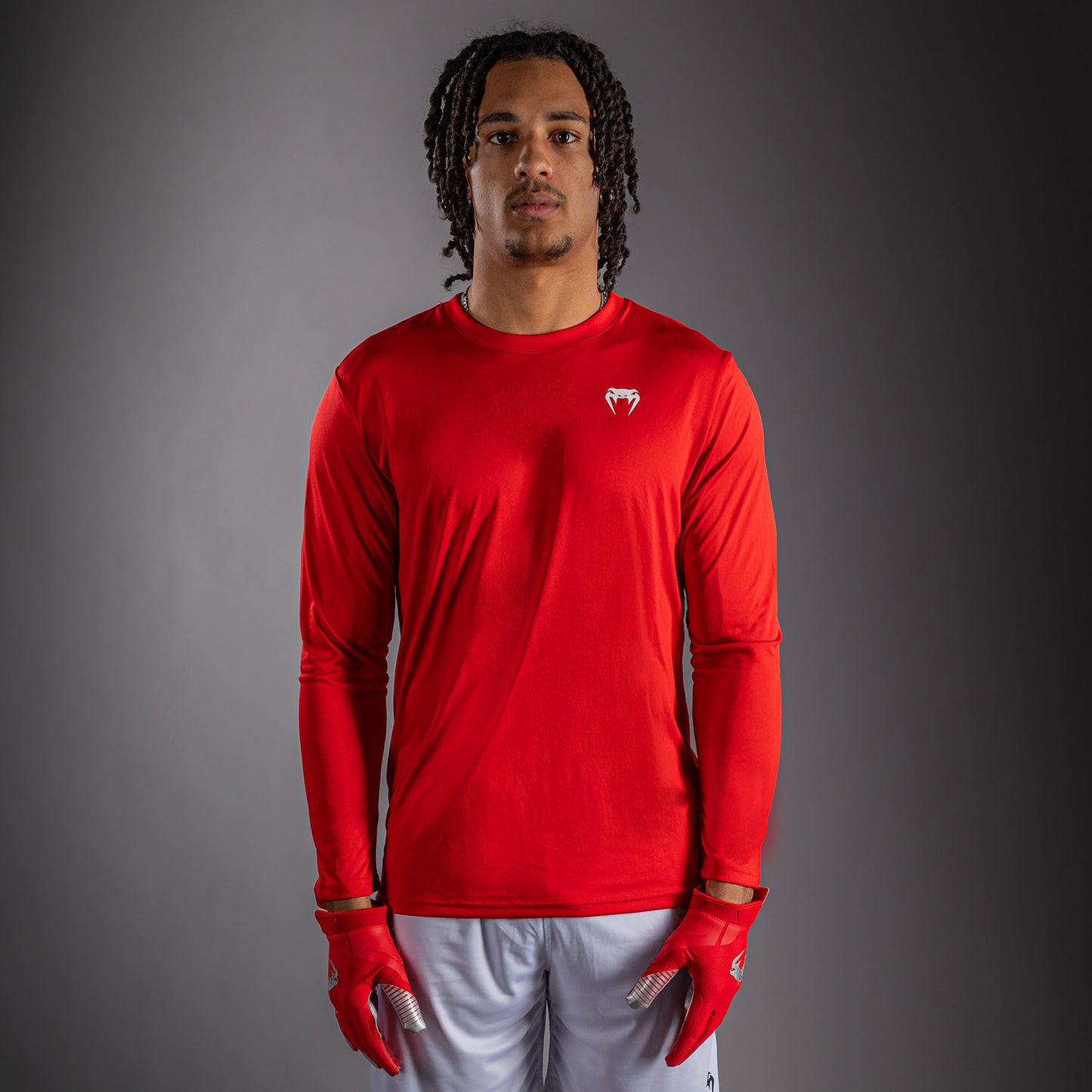 Venum Lineup Performance Langarm T-Shirt - Rot/Weiß