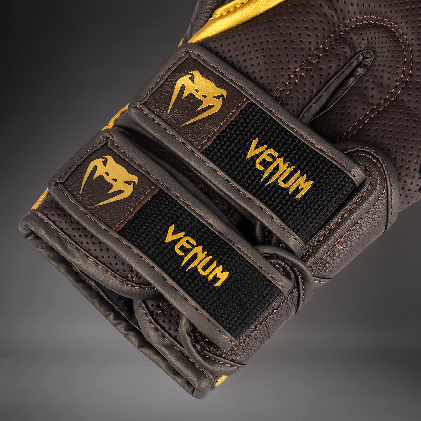 Venum Reverso Boxhandschuhe - Schokolade/Gold