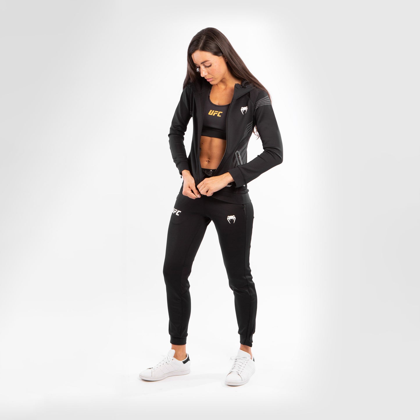 UFC Venum Authentic Fight Night Damen Walkout Hoodie - Schwarz