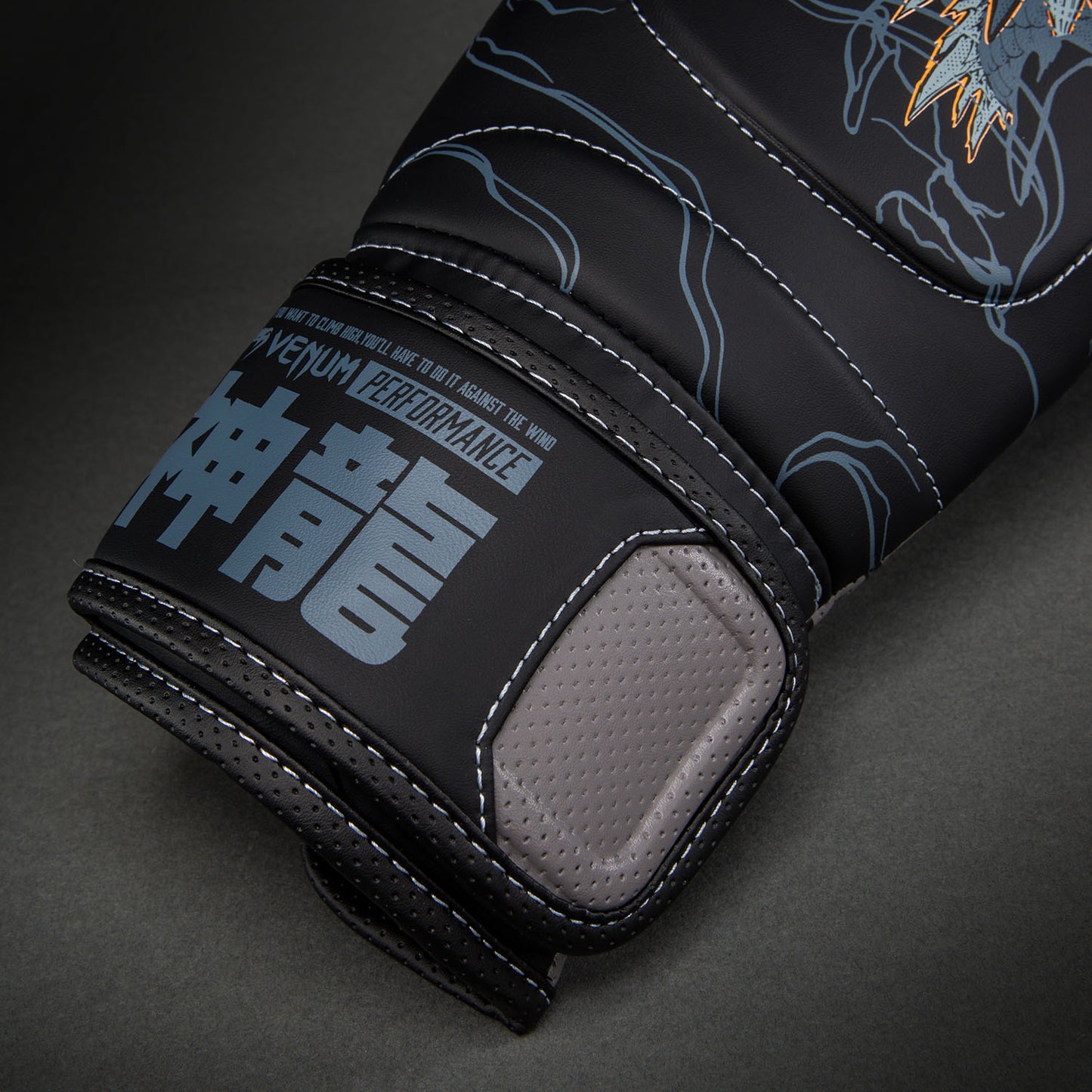 Venum Thunder Dragon Boxhandschuhe – Schwarz/Grau/Kupfer