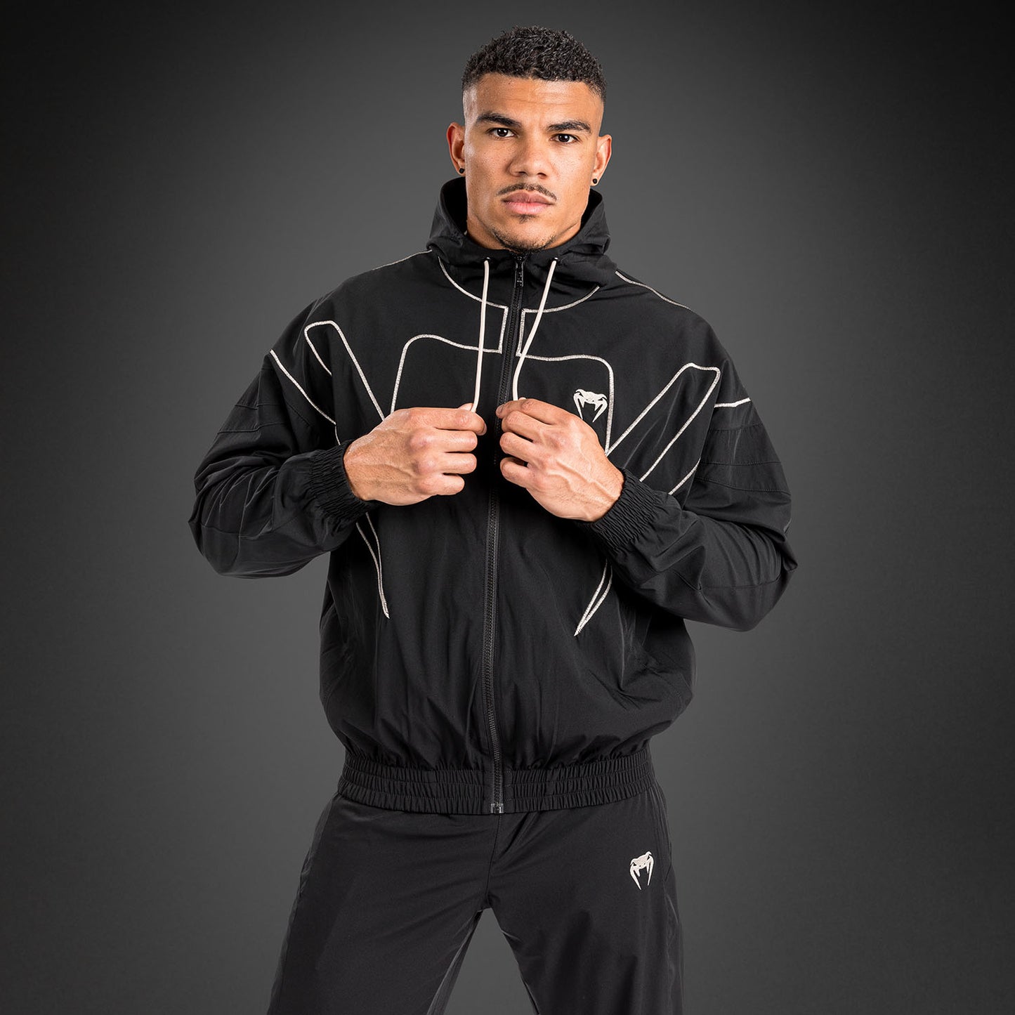 Venum Attack 90 Trainingsanzug Jacke - Schwarz/Weiß