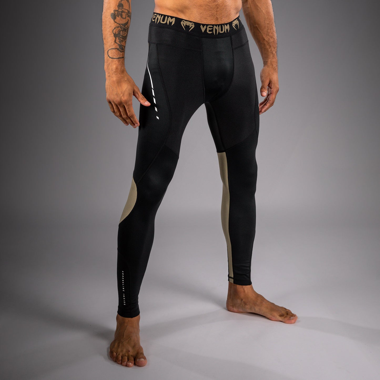 Venum Adrenaline Spats – Schwarz/Sand