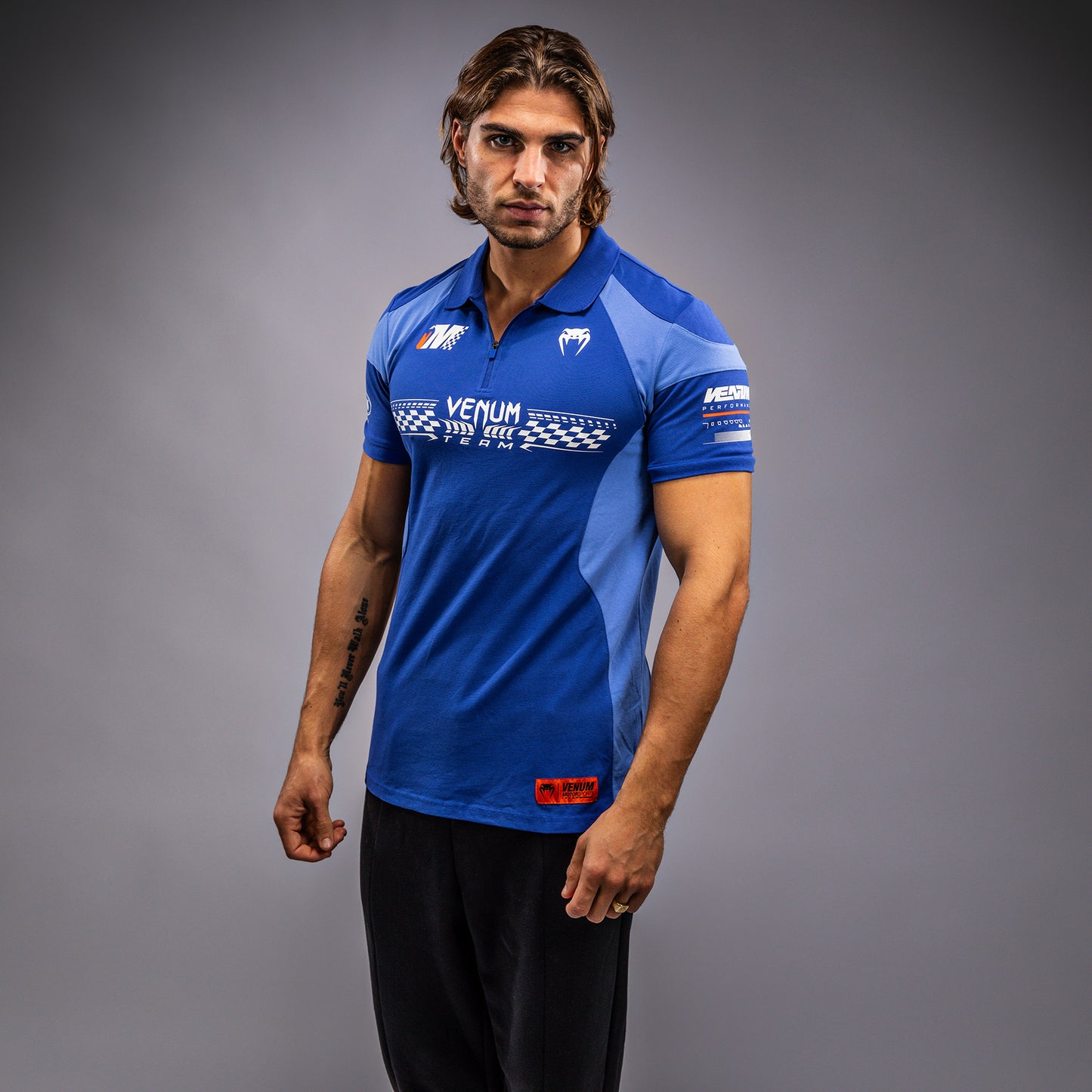 Venum Motorsport Baumwoll-Polo - Königsblau