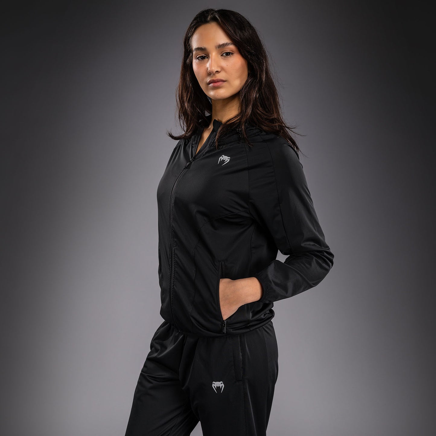 Venum Contender Aero Trainingsjacke für Damen – Schwarz