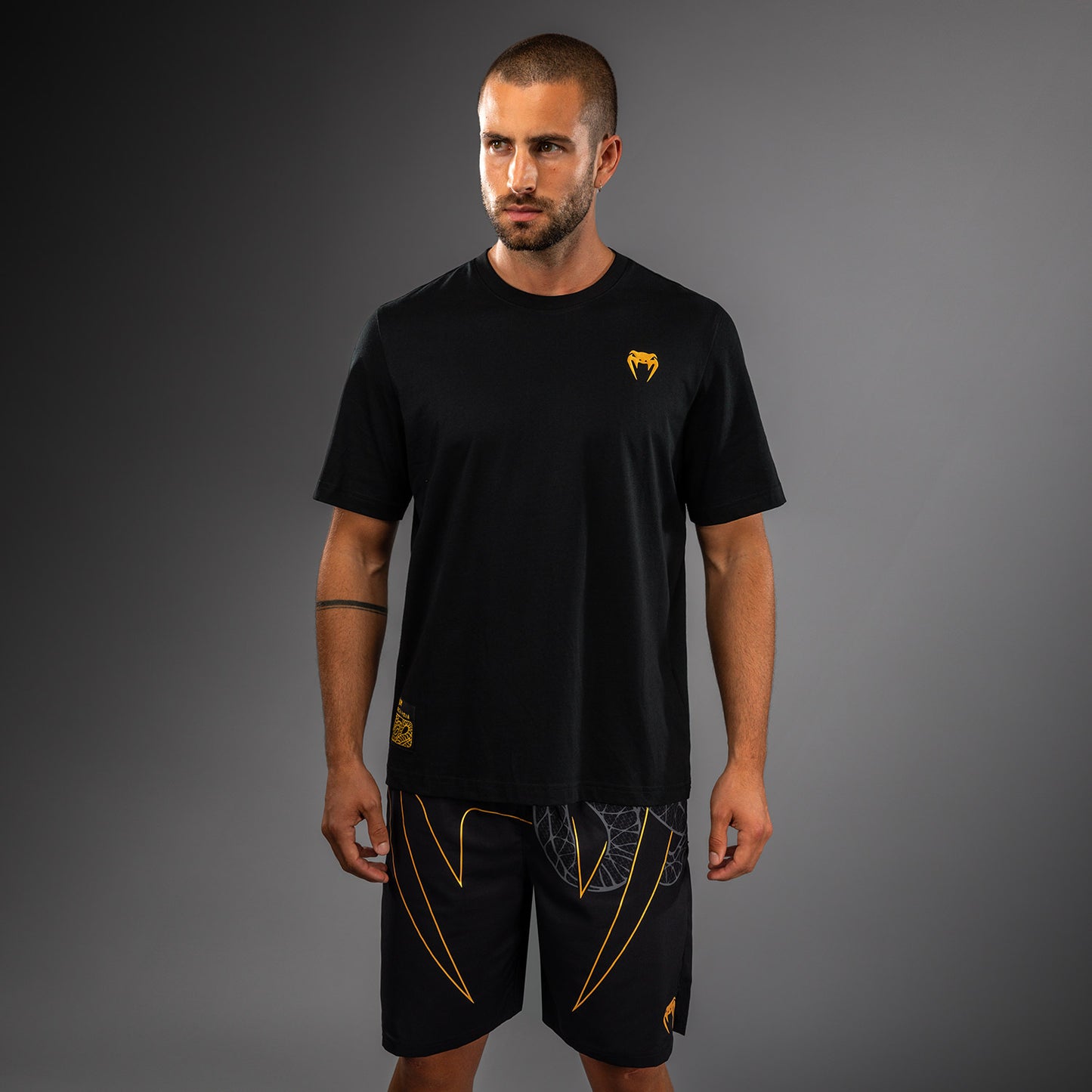 Venum Serpenti T-Shirt – Schwarz/Silber/Gold