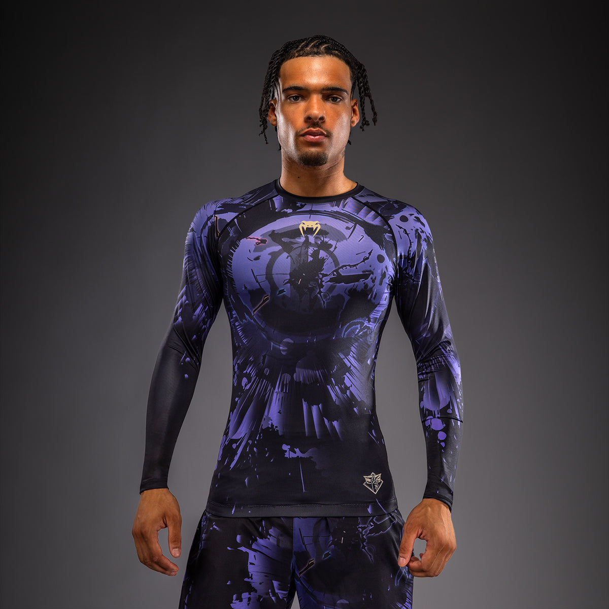 Jujutsu Kaisen x Venum Gojo Langarm Rashguard – Lila