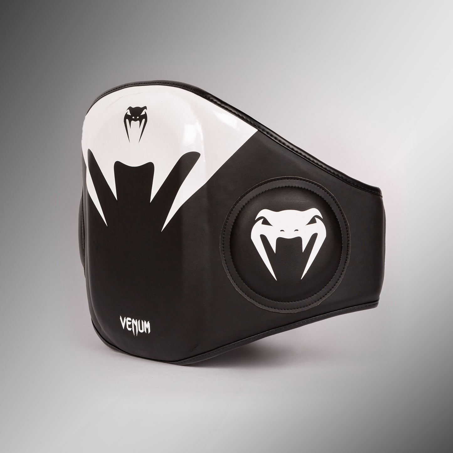 Venum Elite Dicke Coaching-Pads Leder Mini (Paar) – Schwarz/Weiß