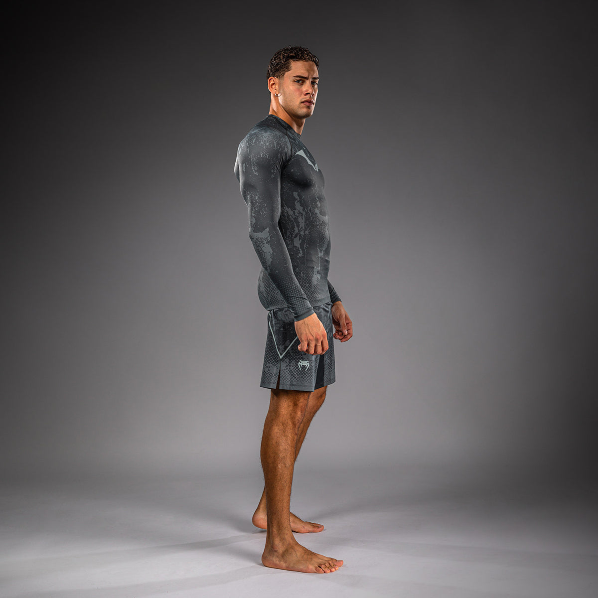 Venum x Batman Langarm-Rashguard - Schwarz/Grau/Rot