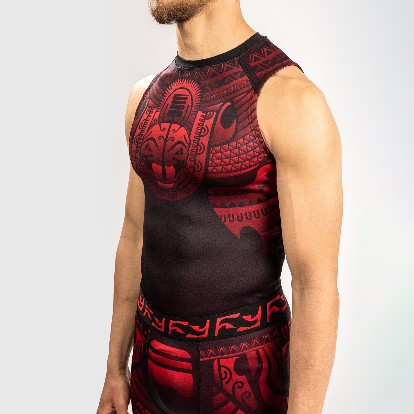 Venum Nakahi Rashguard Ärmellos - Schwarz/Rot