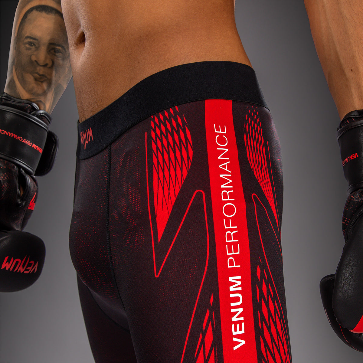 Venum Amazonia Reborn Kompressionshose - Schwarz/Rot