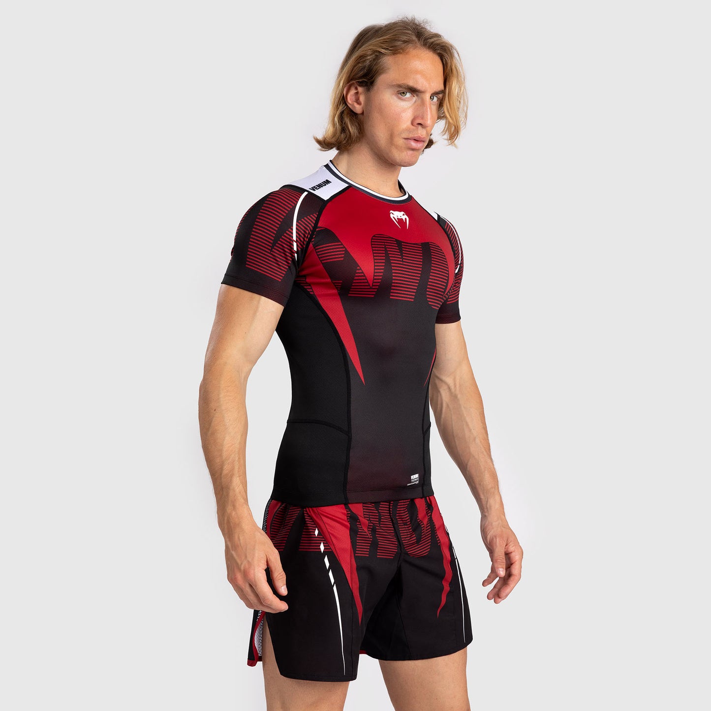 Venum Adrenaline Herren Kurzarm Rashguard - Red