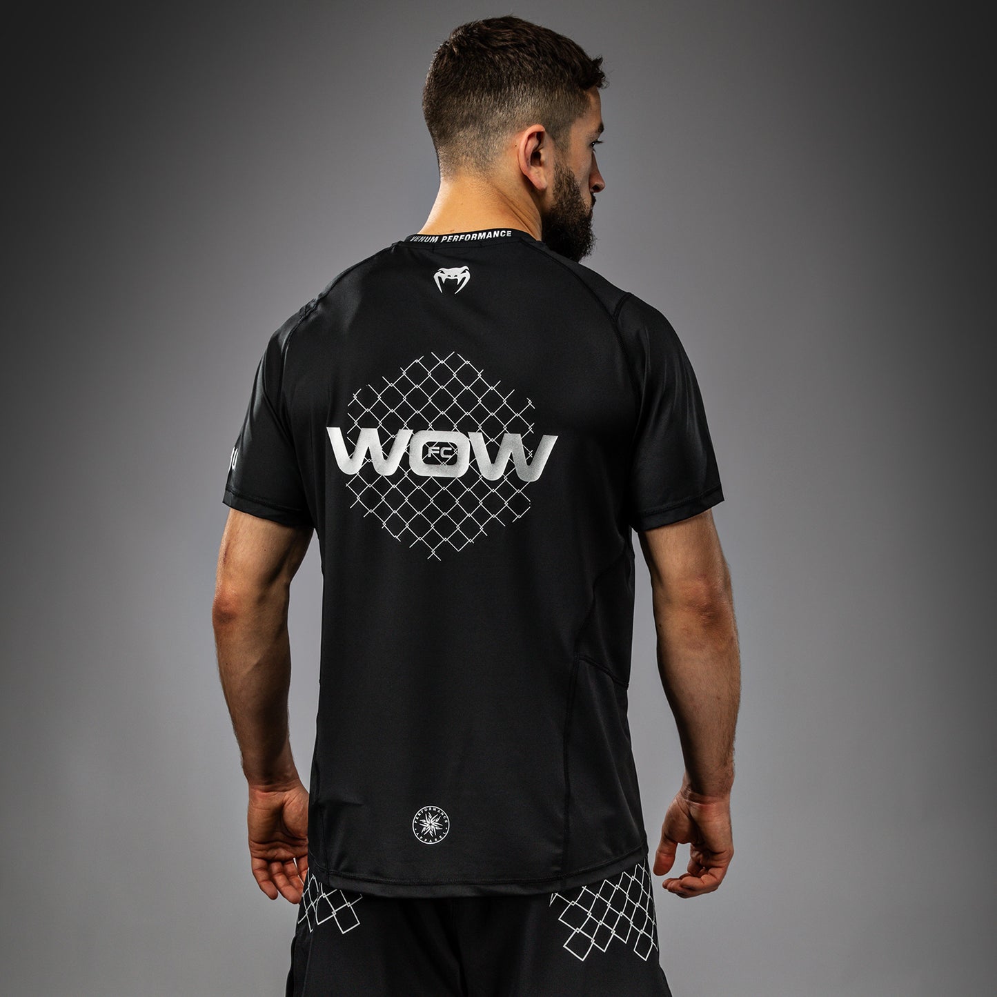 Venum x WOW FC Dry-Tech T-Shirt - Schwarz/Grau