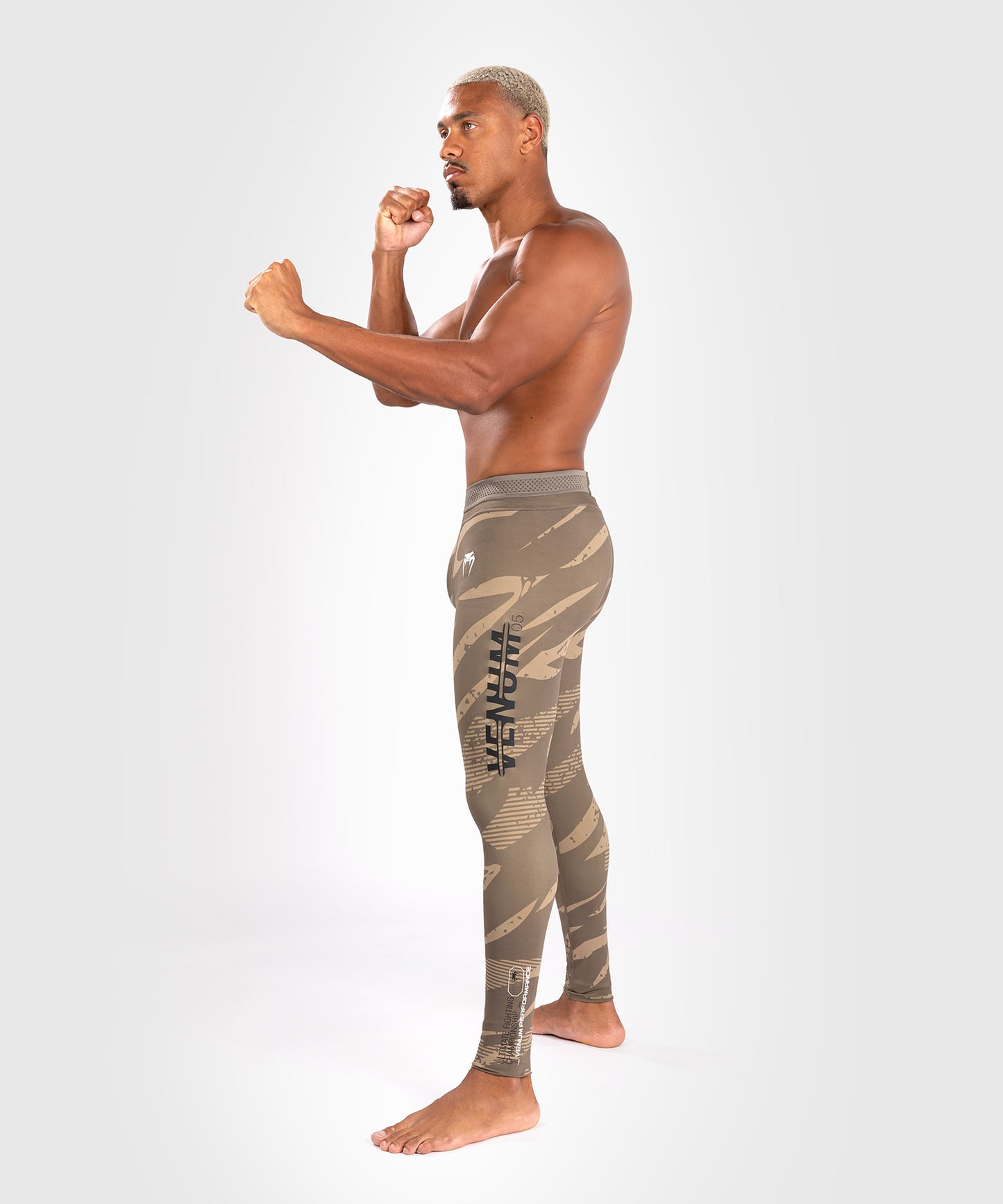 UFC Adrenaline by Venum Fight Week Performance Herren-Tight - Desert Camo