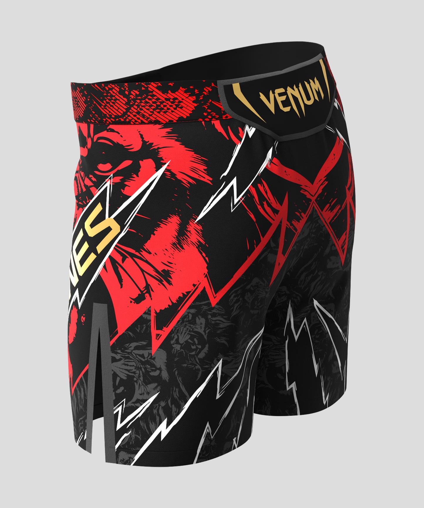 UFC Unrivaled by Venum Jon Jones Herren Short Fit Fight Short - Rot