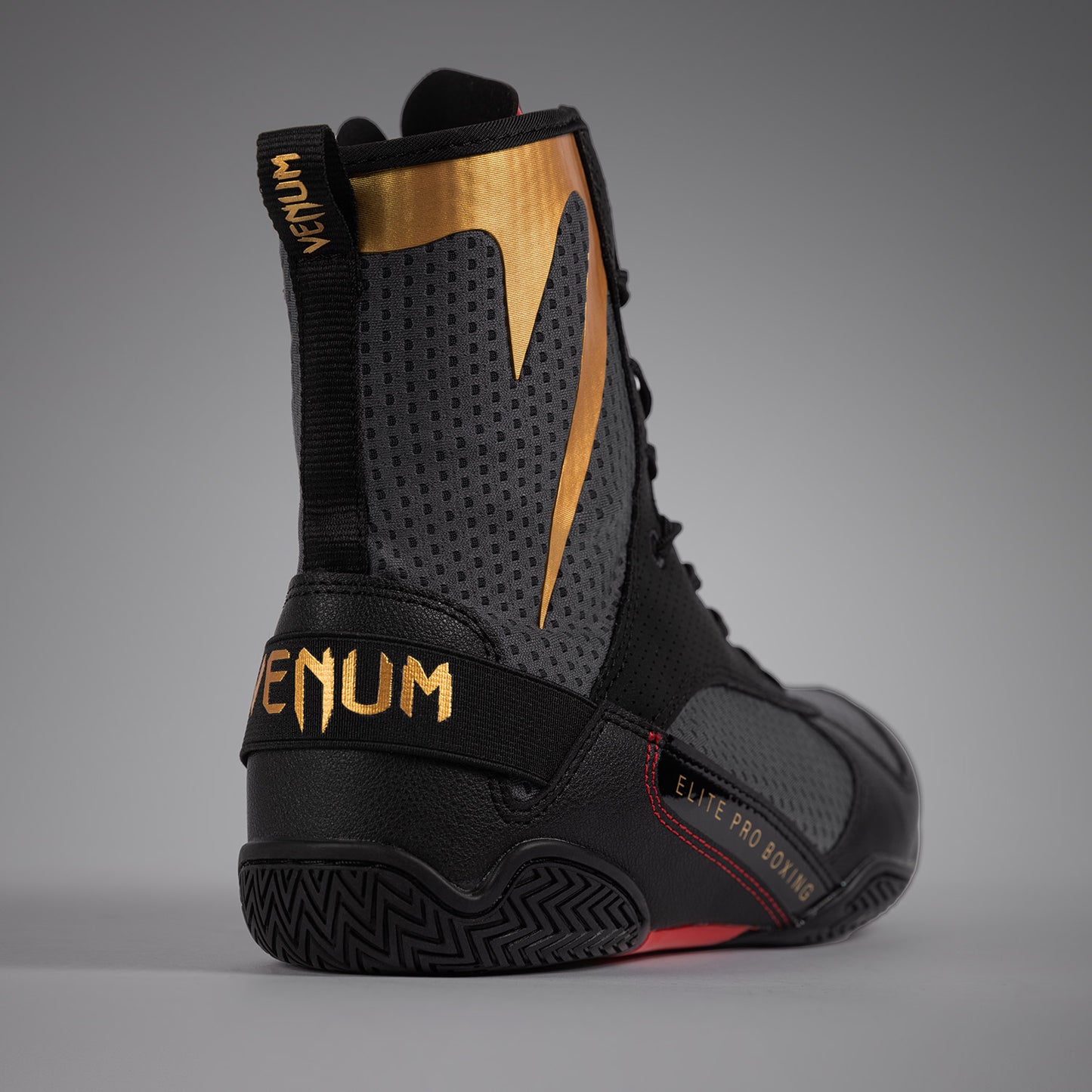 Venum Elite Boxschuhe - Sturmgrau/Gold