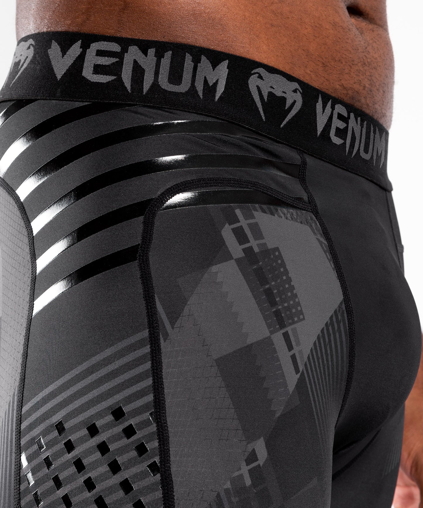 Venum Skull Spats - Schwarz / Schwarz