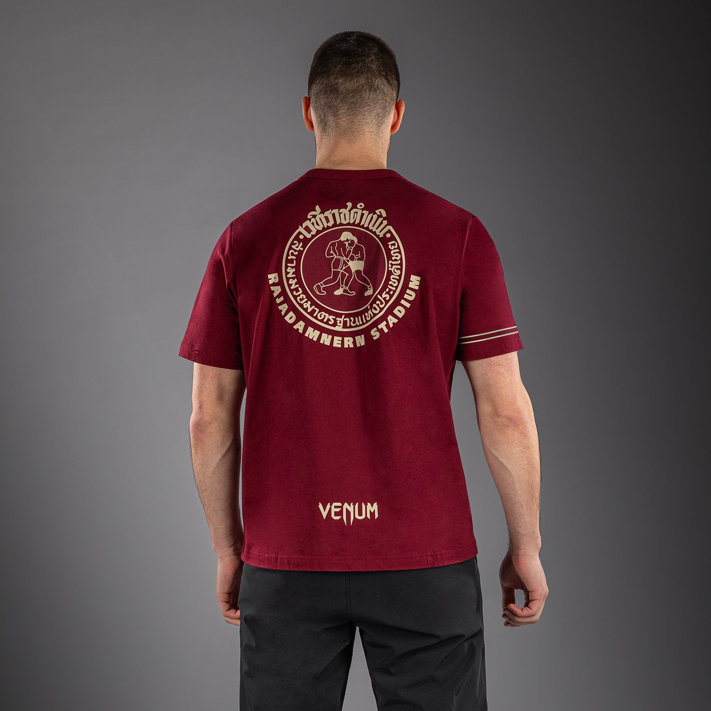 Venum x Rajadamnern T-Shirt - Burgunderrot