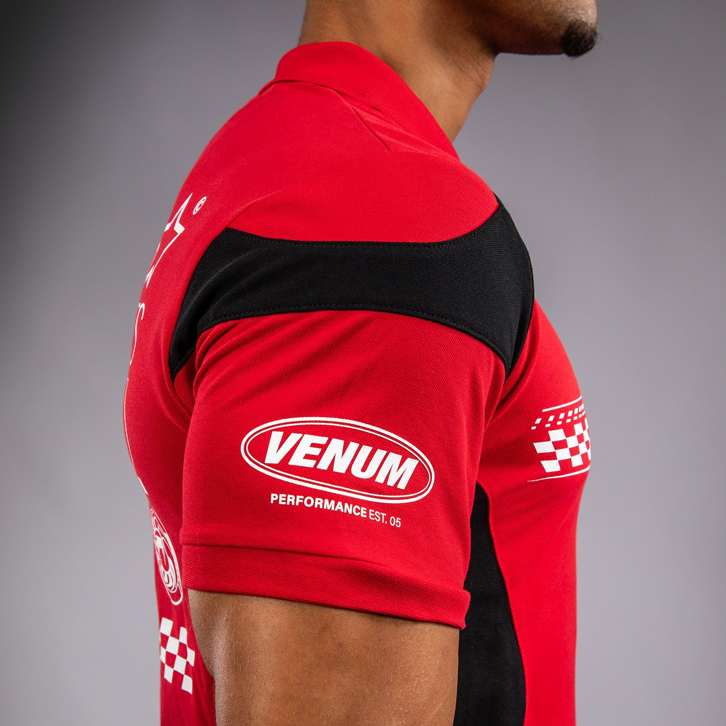 Venum Motorsport Baumwoll-Polo - Rennrot