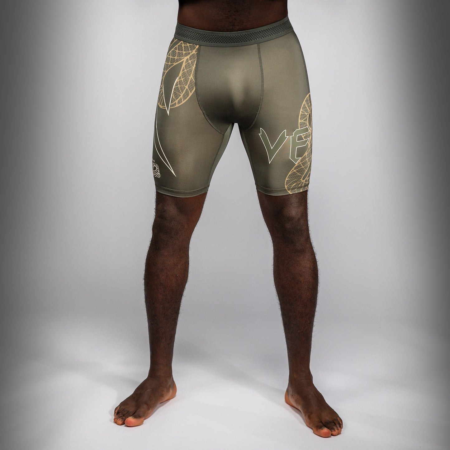 Venum Serpenti Vale Tudo Shorts – Khaki/Bronze/Ivory