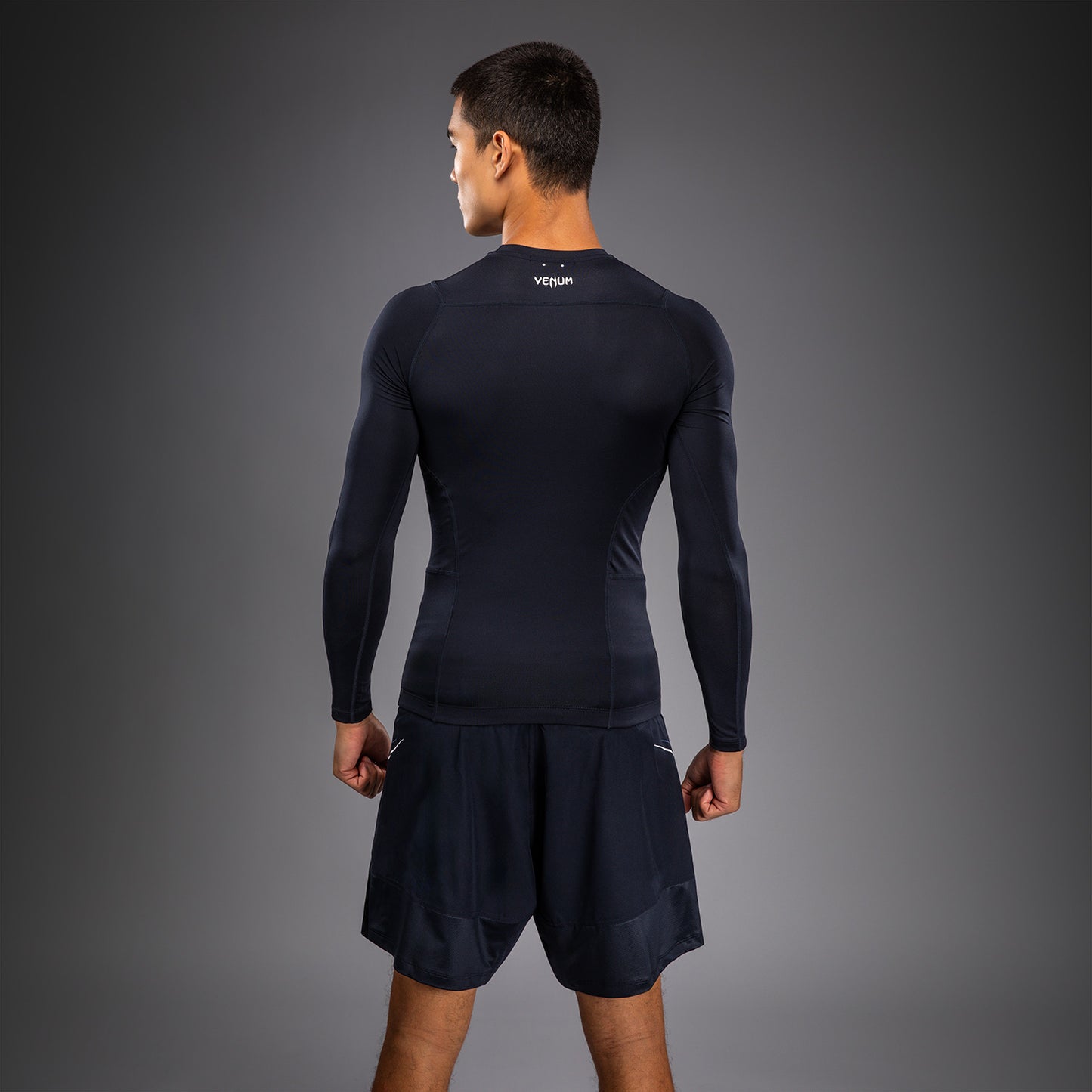 Venum G-Core Langarm Rashguard - Marineblau/Weiß