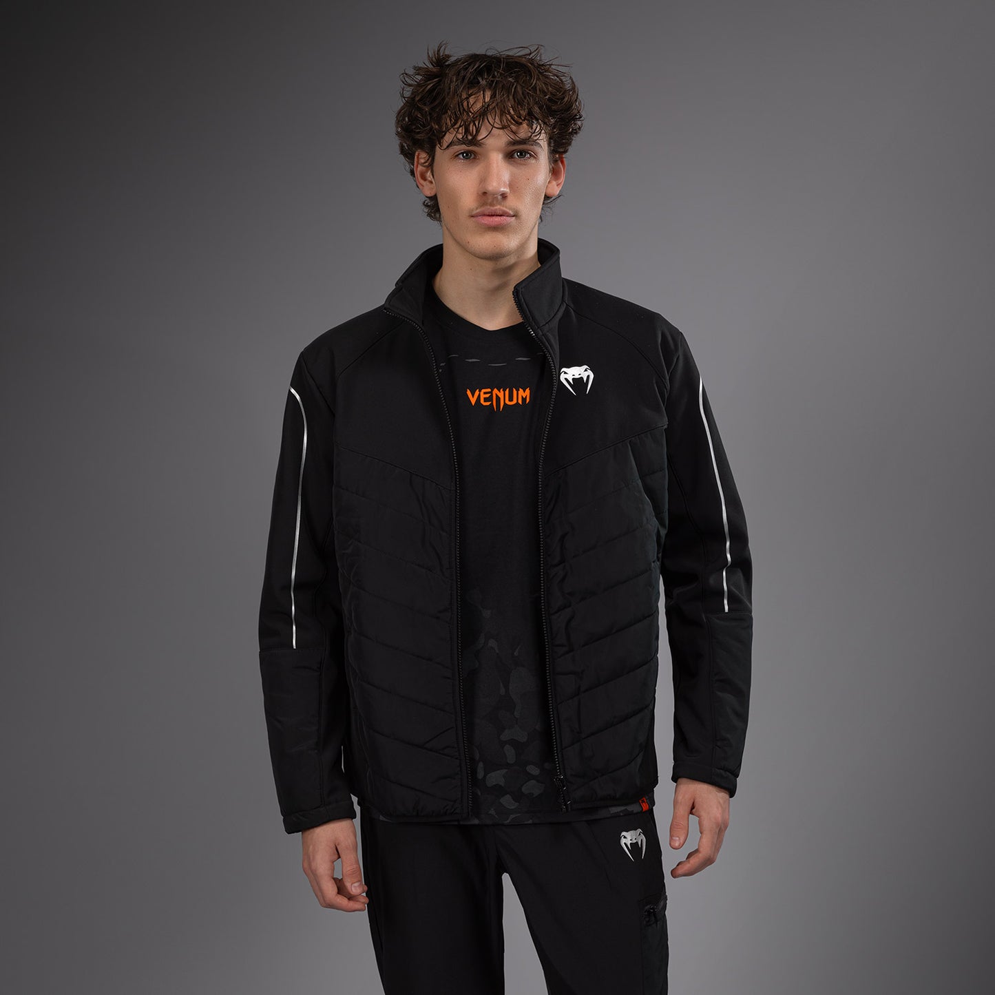 Venum Paddock Softshell Jacke Lange Ärmel - Schwarz
