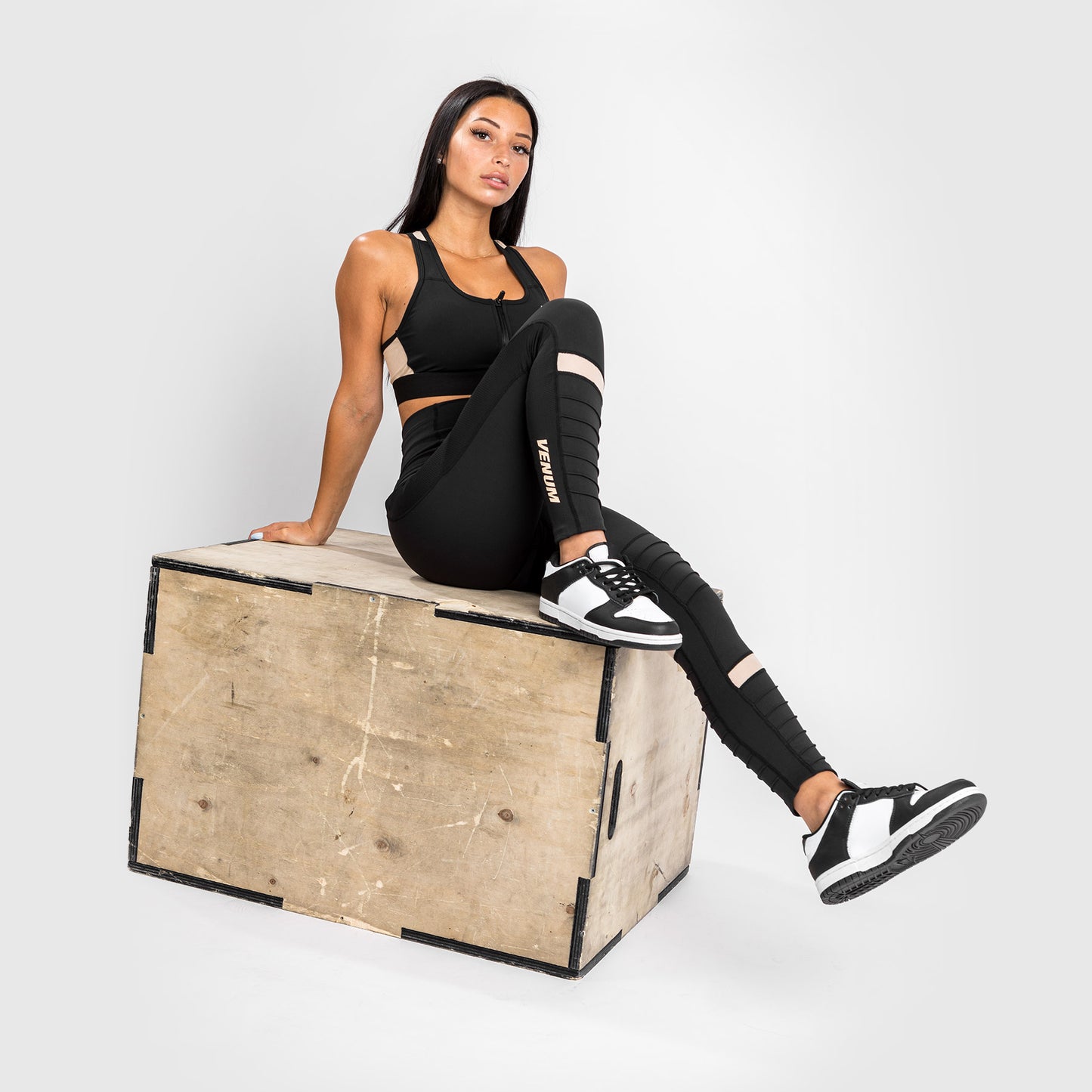 Venum Moto 7/8 Leggings – Schwarz/Sand