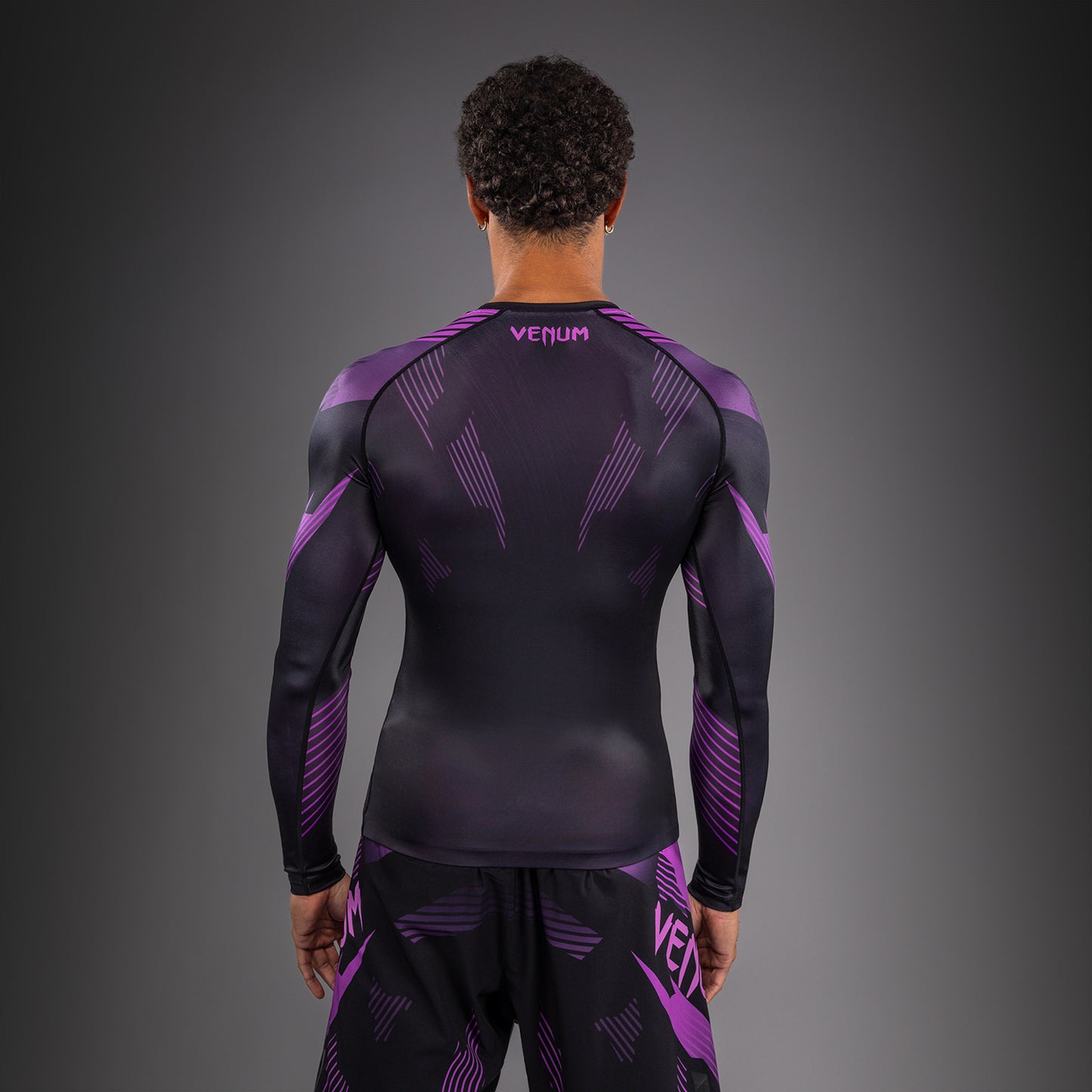 Venum No-Gi 6.0 Langarm Rashguard - Schwarz/Lila