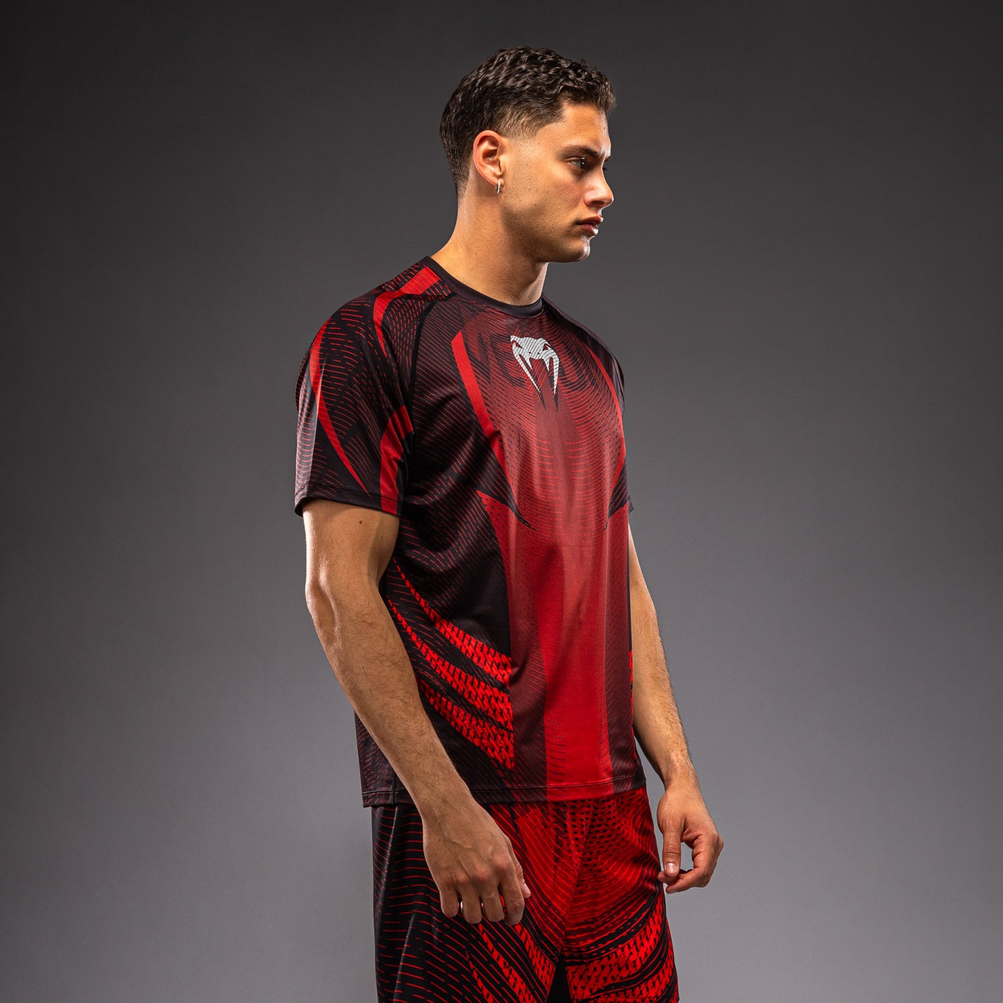 Venum Galactic 3.0 Dry-Tech T-Shirt - Rot/Silber
