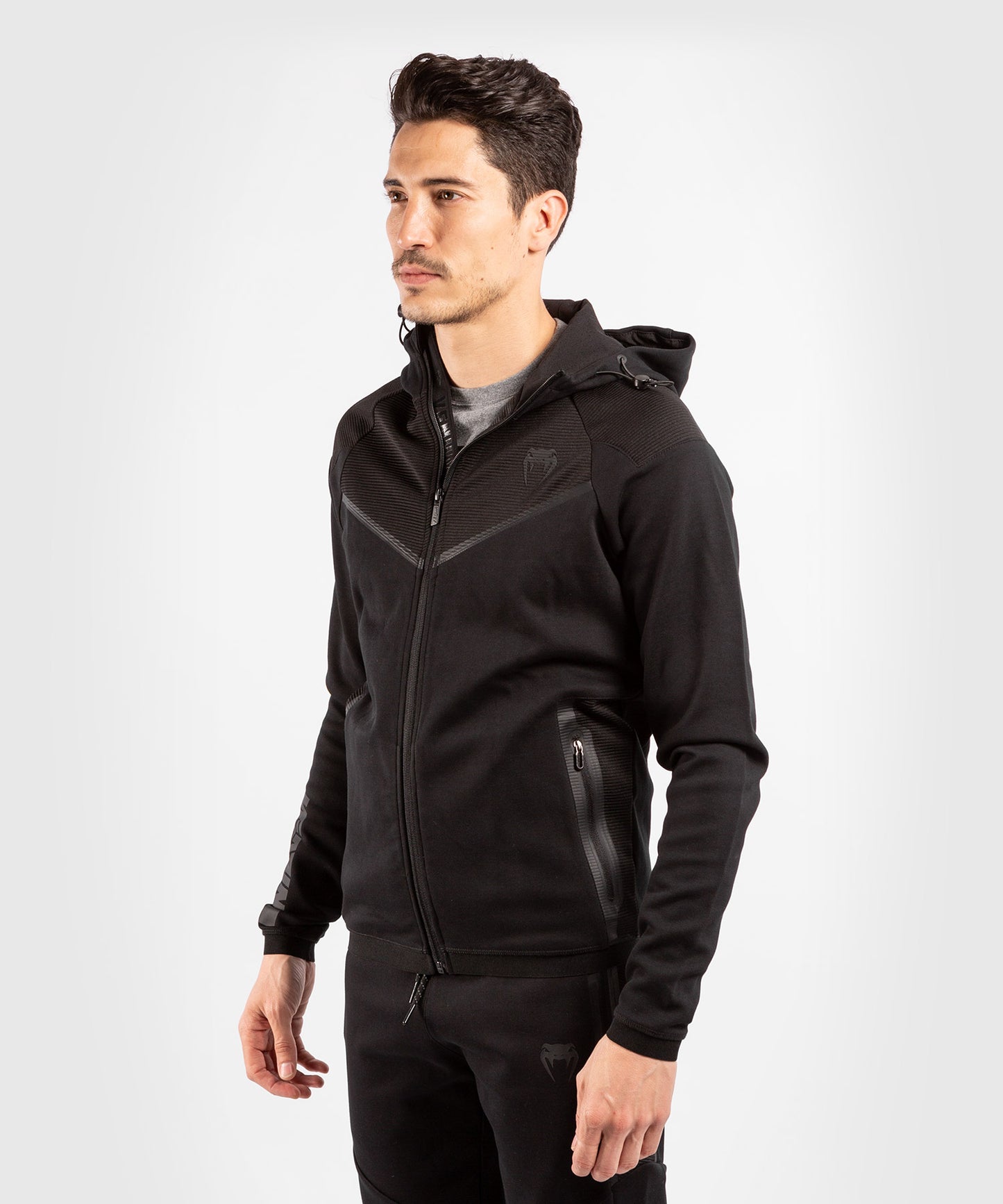 Venum LASER EVO 2.0 Kapuzen-Sweatshirt - Schwarz / Schwarz